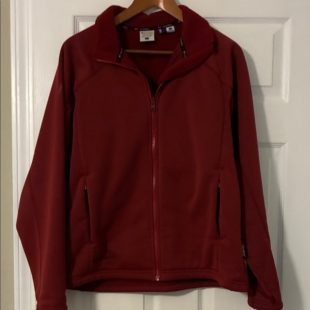 Maroon Full-Zip Jacket